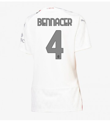 AC Milan Ismael Bennacer #4 Segunda Equipación Mujer 2023-24 Manga Corta